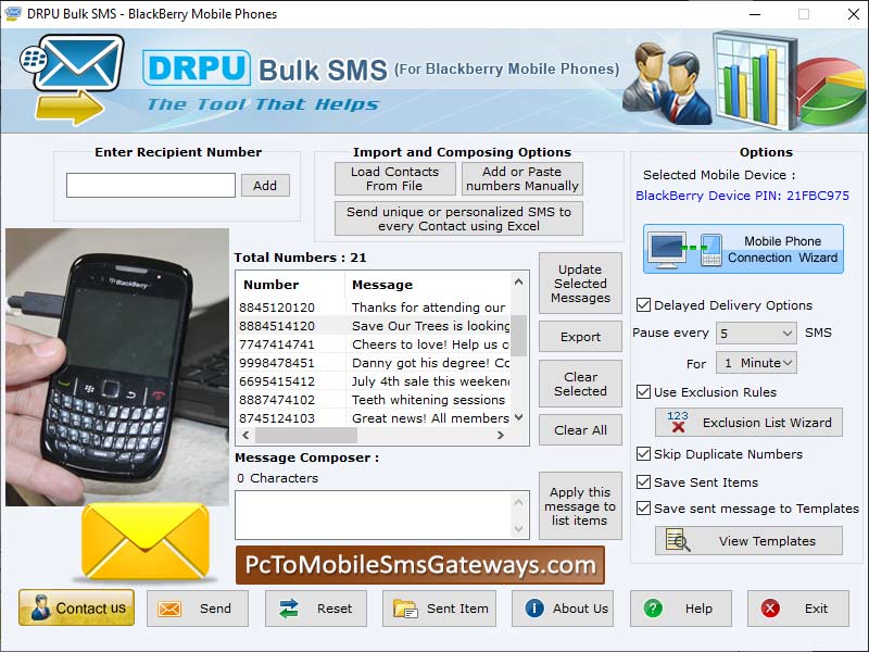 Blackberry Mobile SMS Software 8.2.1.0 full